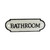 cast iron sign - bathroom