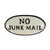 cast iron sign - No Junk Mail