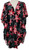 Tropical flower cape with side ruffle (choice of 3 different colours)