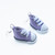 Trendy purple trainer sports shoes drop earrings from hook