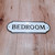 Bedroom lightweight pressed tin sign