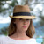 Unisex 2 tone trilby sun hat - tan