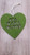 Kia Kaha Napier cut out of hanging felt heart - comes in red, black or green
