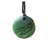 New Zealand round Greenstone toki with carving across the centre