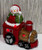 Christmas ornament, snowman on train