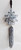 crystal layered flower hanging decoration - blue