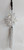 crystal layered flower hanging decoration - clear