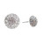 Diamante dome stud earrings