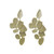 Gold Grapevine earrings on posts