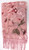 sofy pink floral burnout scarf