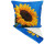 Sunflower on blue background cushion cover