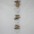 Ribbed hollow heart strand garland - approx 75cm long