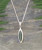 "Waka" NZ Greenstone and sterling silver drop pendant on chain