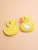 Oversized rubber Ducky earrings on posts