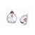 large swarovski crystal stud earring - clear crystal