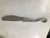 stainless steel knife with circle on handle