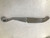 stainless steel knife with circle on handle