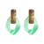 Resin gemetric drop earrings