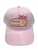 Napier, New Zealand pink cap with sun and palm trees