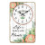 Wall clock with "Life is better with plants" and plant design