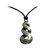 NZ triple Twist - pewter pendant on cord