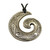 NZ Koru (spiral swirl) - Pewter pendant on cord