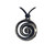 NZ Koru (enclosed spiral) - Pewter pendant on cord
