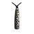 Patu (short club) - Pewter pendant on black cord