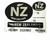 NZ Silver Fern sticker 15cm