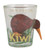 Shot Glass - Kiwi and fern 3D