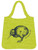 Eco Friendly Folding Bag with NZ Kiwi on lime green