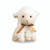 Soft Toy Sheep sitting with gold New Zealand ribbon (approx 18cm)