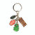 NZ Keyring - metal Tiki and Maori style charms