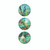 Acrylic Dome set of 3 fridge magnets - set of NZ Native birds