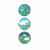 Acrylic Dome set of 3 fridge magnets - NZ scene sheep