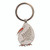 NZ Keyring - metal Kiwi with fern