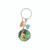 NZ Keyring - metal disc with artwork of NZ Fantail and charms