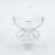 Ornamental clear Crystal glass butterfly on ball