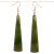 NZ greenstone Adze style drop earrings