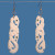 Double Manaia with hook handcarved bone earrings on hooks