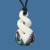 Bone and Paua Double Twist hand-carved pendant