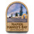 "Dome and Soundshell" Napier, New Zealand - Arch shape fridge magnet