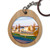 Napier NZ themed oval wooden keyring - Marine Parade, Napier NZ