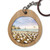 Cape Kidnappers oval wooden keyring - Napier NZ