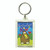 Comical Kiwi and hearts - New Zealand Keyring