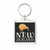 NZ Kiwi on square acrylic Keyring