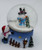 Christmas waterball snowman and trees