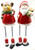 Christmas Santa Sitters with chain legs
