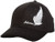 NZ Cap 100% cotton - White Aotearoa and fern on black cap