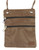 Cross Body over the shoulder bag with 2 zip up compartments - Chocolate